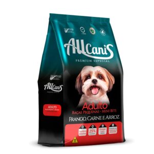 Ração Allcanis Cães Adultos Raças Pequenas Frango Carne e Arroz 15 kg